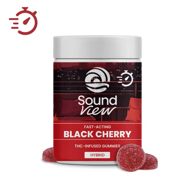 SoundView Black Cherry 5mg ea | 20-Pack Fast-Acting Gummies