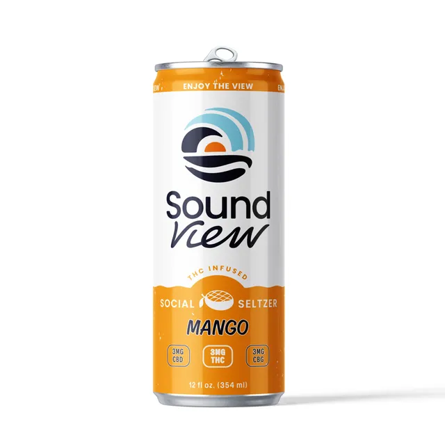 SoundView Mango 3mg | 1:1:1 THC:CBD: Ratioed Seltzer