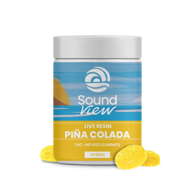 SoundView Pina Colada 5mg ea | 20-Pack Live Resin Gummies