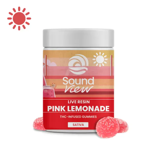 SoundView Pink Lemonade 5mg ea | 20-Pack Live Resin Gummies