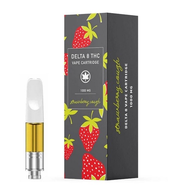 Ever Leaf Dispensary Strawberry Cough Delta 8 THC Vape Cartridge