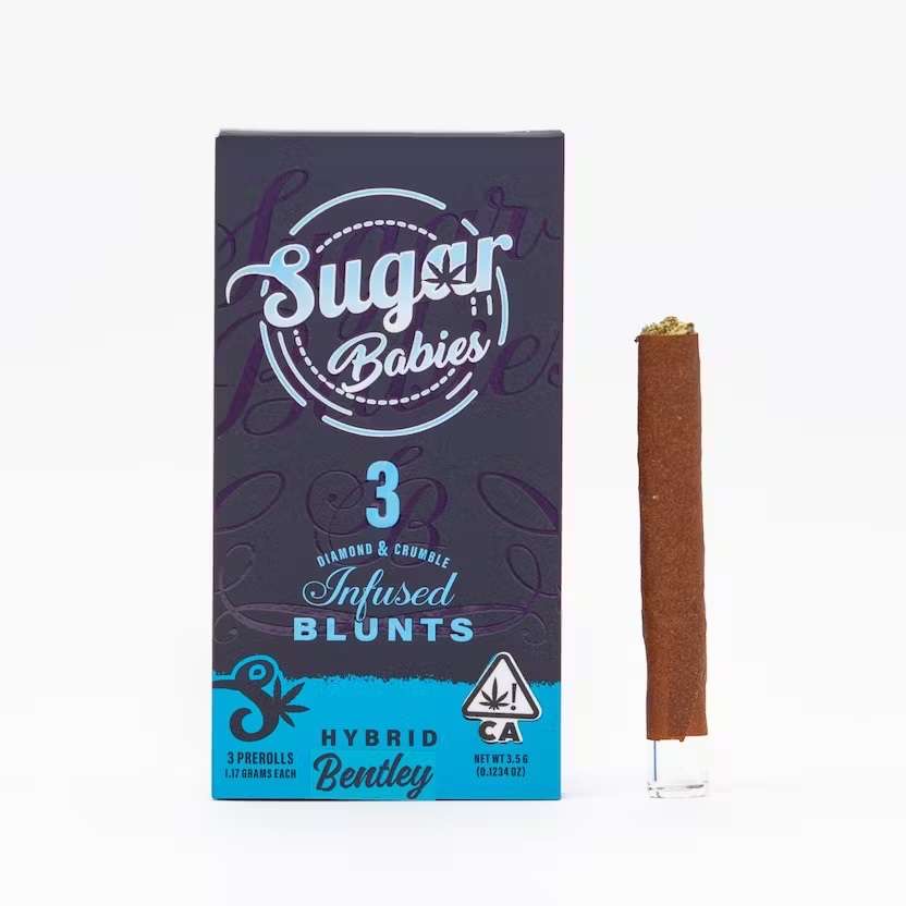 Ever Leaf Dispensary Sugar Babies 3pk Bentley Hybrid Infused Blunts 3.5G