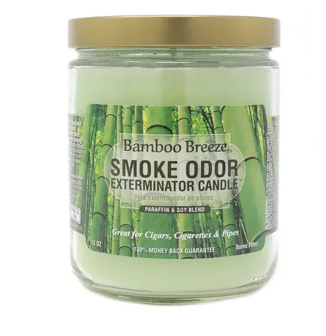 Tobacco Outlet Products LLC Smoke Odor Exterminator Candle 13oz Bamboo Breeze