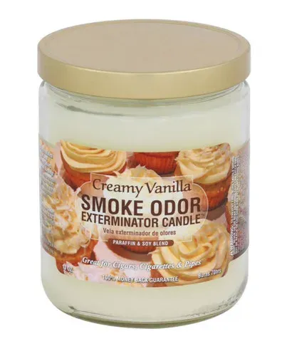 Tobacco Outlet Products LLC Smoke Odor Exterminator Candle 13oz Creamy Vanilla