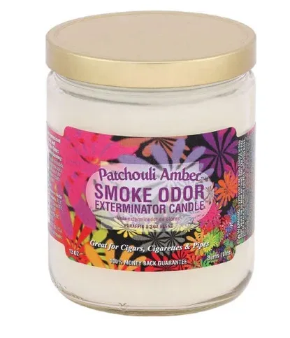 Tobacco Outlet Products LLC Smoke Odor Exterminator Candle 13oz Patchouli Amber