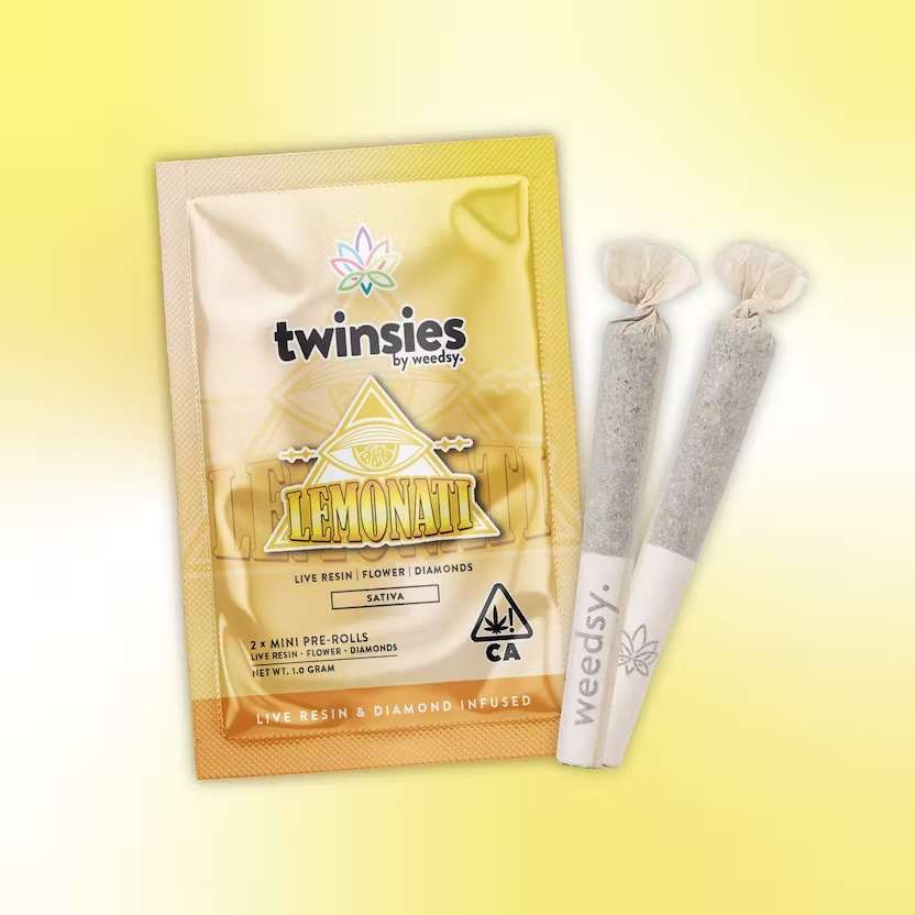 Ever Leaf Dispensary Twinsies – Lemonati 1G Live Resin & Diamond Infused Mini Pre-Rolls