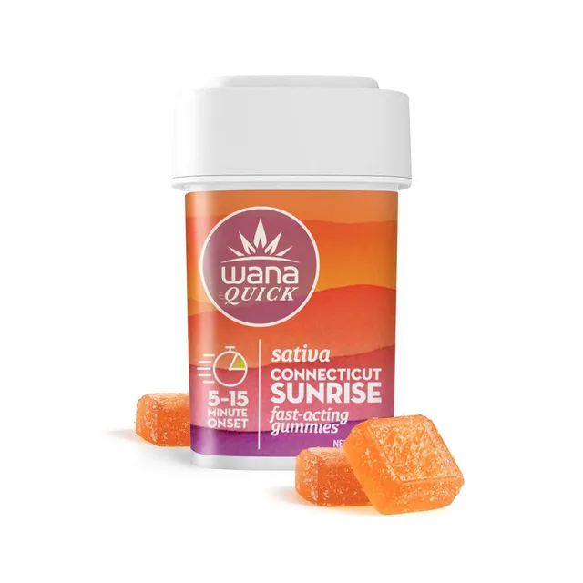 Wana Connecticut Sunrise 5mg ea | 20-Pack Fast-Acting Gummies