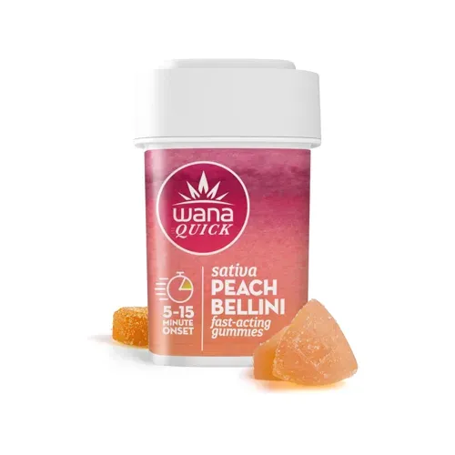 Wana Quick Peach Bellini Gummies