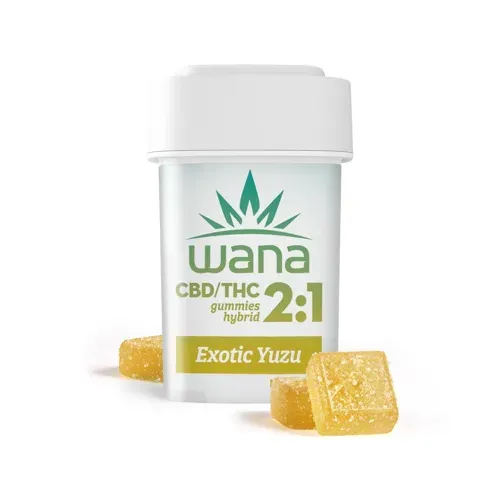 Wana Sour Exotic Yuzu 2:1 CBD:THC Gummies