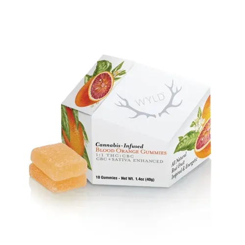 Wyld Blood Orange 1:1 CBC:THC Gummies