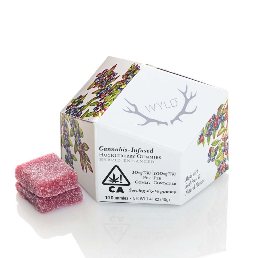 WYLD Huckleberry Hybrid Enhanced Gummies (100mg)