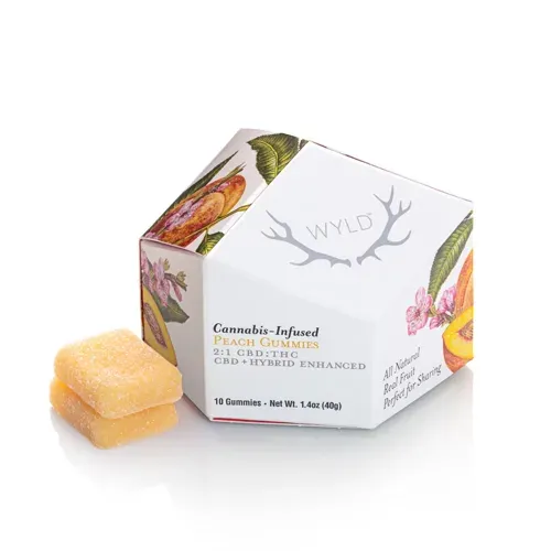 Wyld Peach 2:1 CBD:THC Gummies