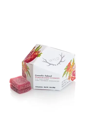 Wyld Pomegranate 1:1 THC:CBD Gummies