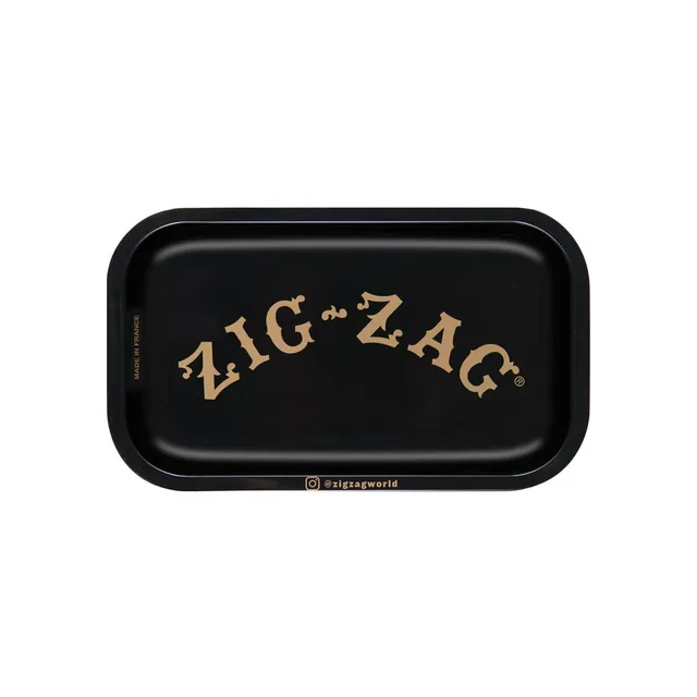 Zig Zag Small Black Rolling Tray