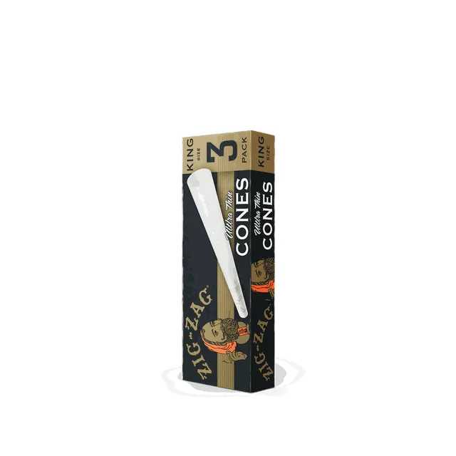 Zig Zag Ultra Thin King Size | 3pk Cones